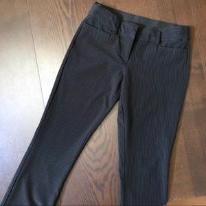 Candies black pinstripe slacks